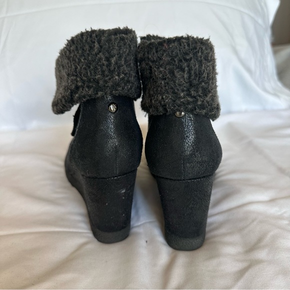 Simply Vera Black Wedge Booties, Women’s 8M - Picture 4 of 8